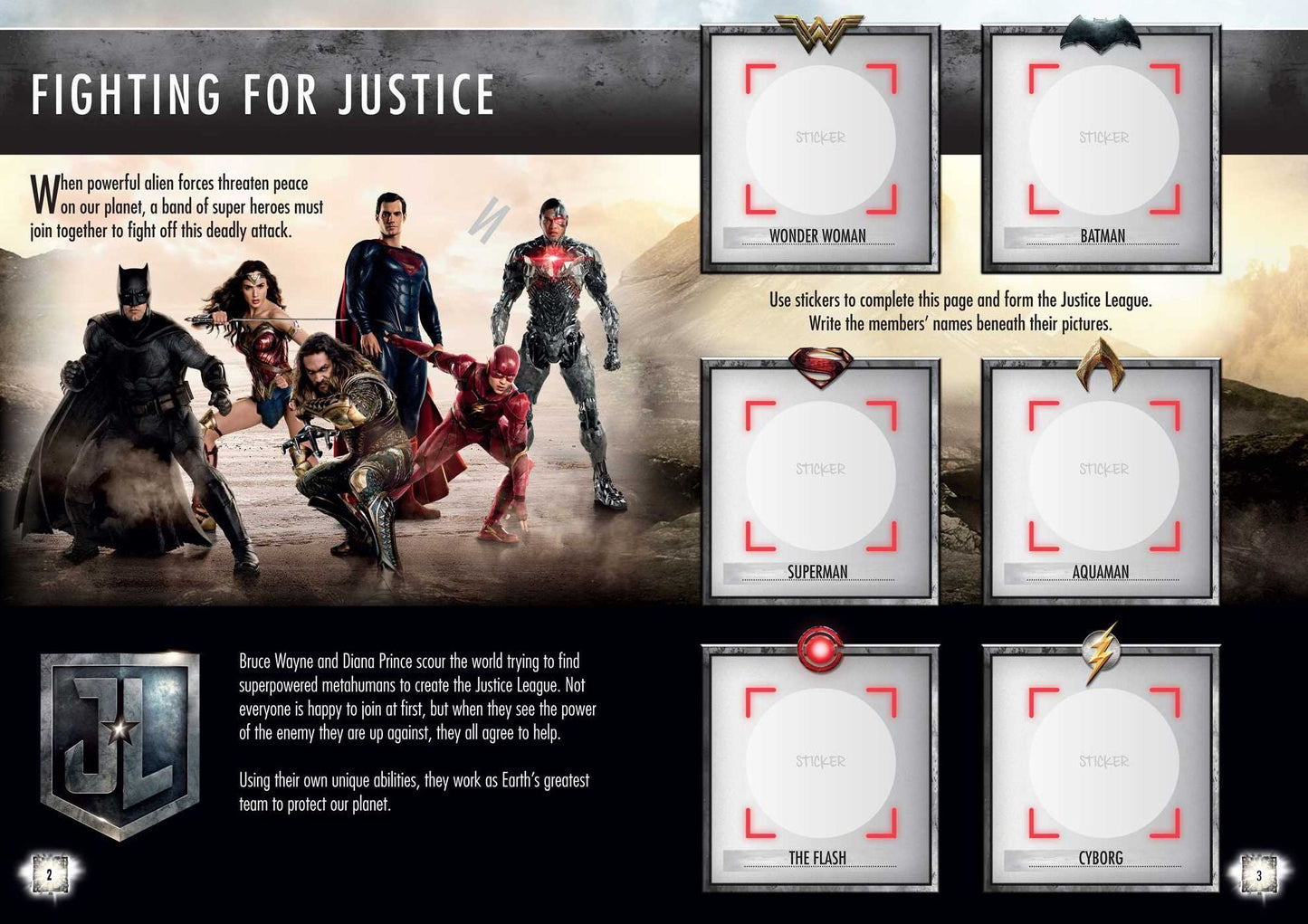 Justice League Mega Sticker Book
