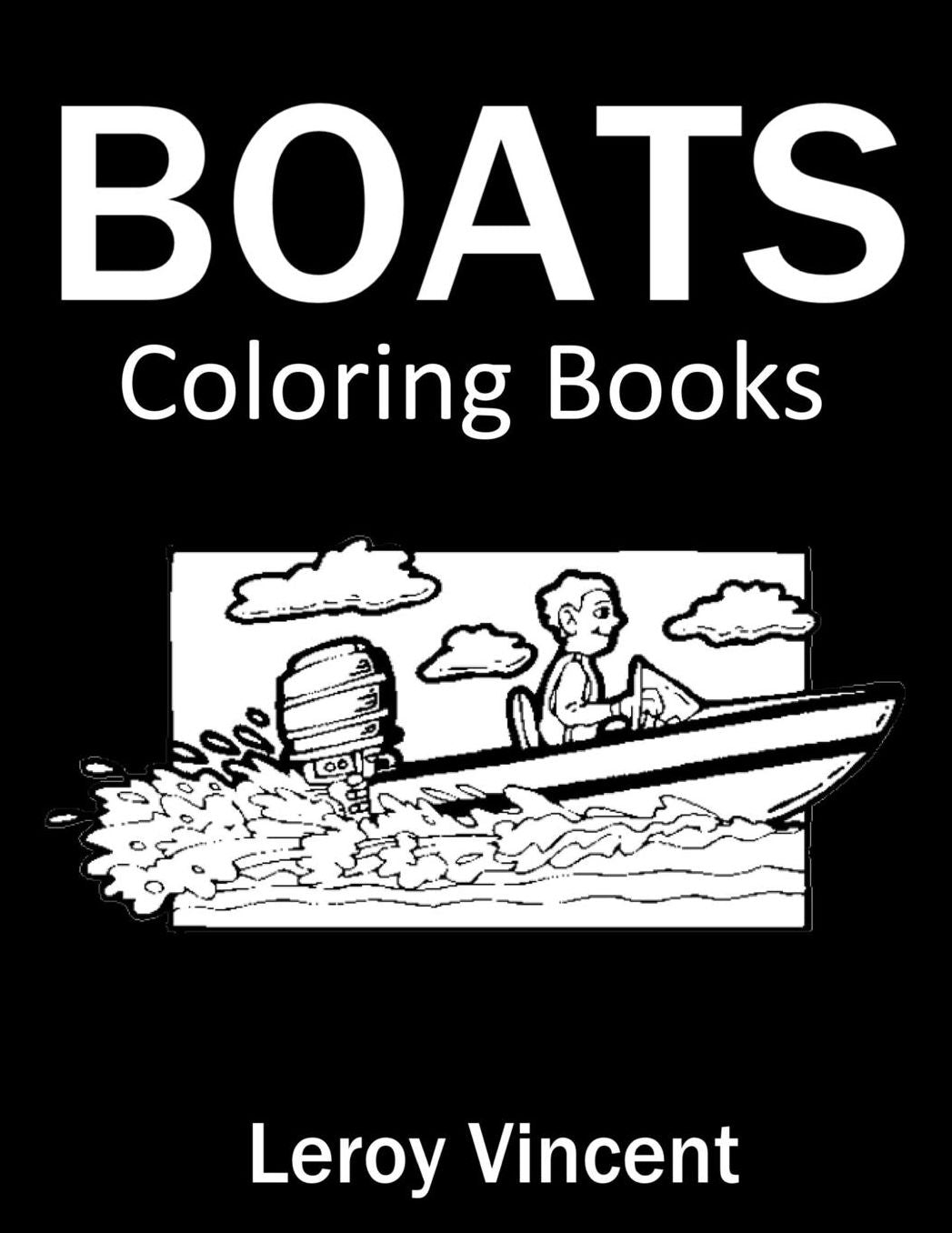 Boats Coloring Book