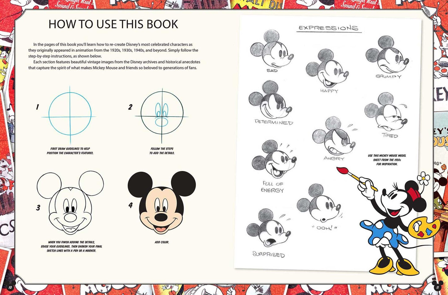 Disney Mickey Mouse & Friends Through the Decades Art Studio