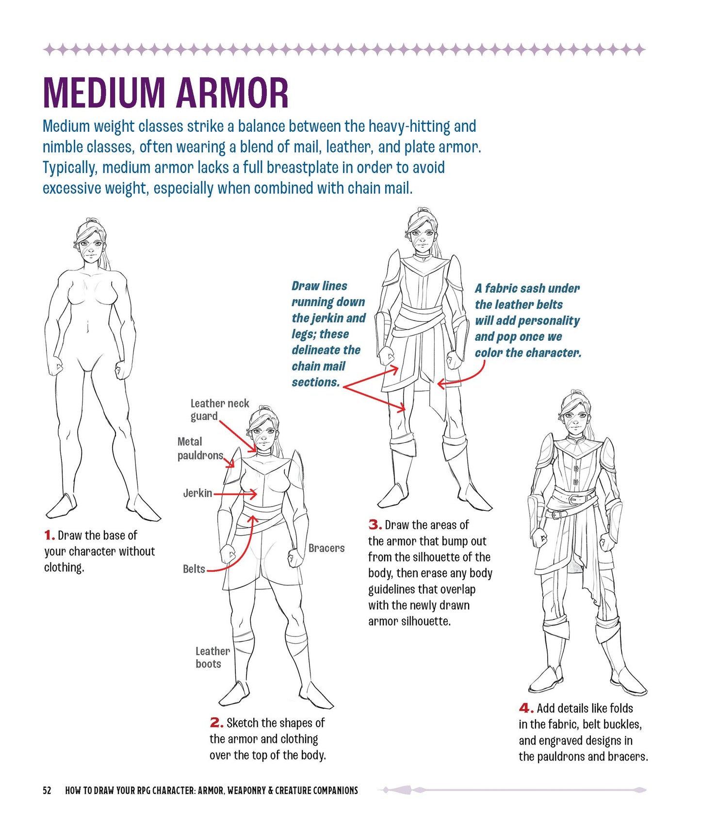 How to Draw Your RPG Character: Armor, Weaponry & Creature Companions: Customize Your Fantasy Character Step by Step