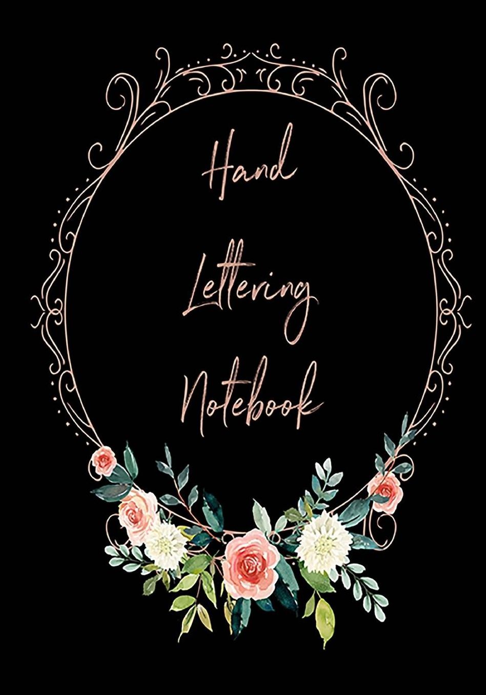 Hand Lettering Notebook: Practice Sheets for Hand Lettering, Calligraphy Script / Dash Lined Practice Pages / 100 Pages / 7x10 Inch