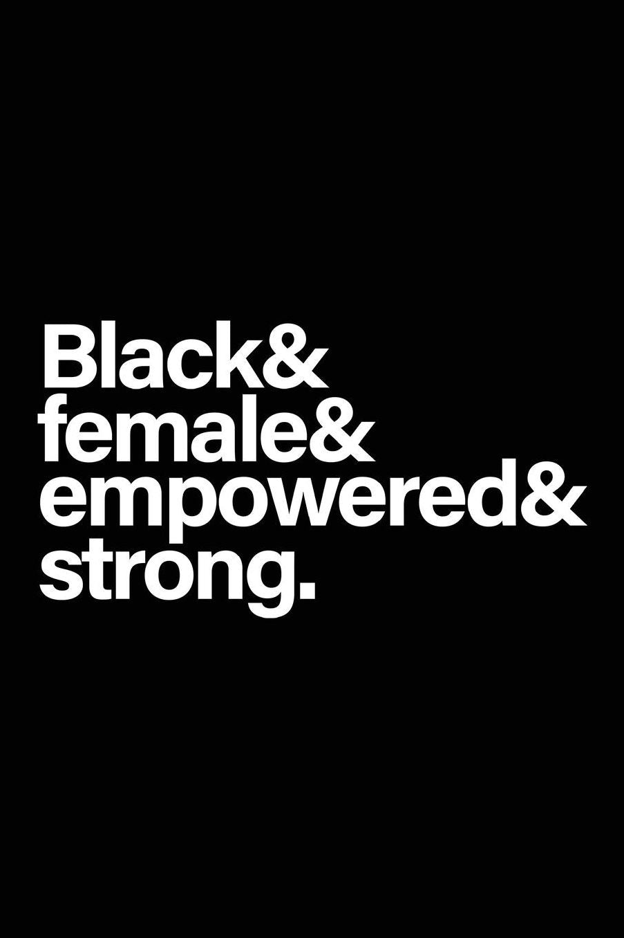 Black & Female & Empowered & Strong: 6x9 100 Pages, African American gag gift, Black History Month journal, Black Pride Notebook, Melanin diary, for little girls women, mom, sister, wife