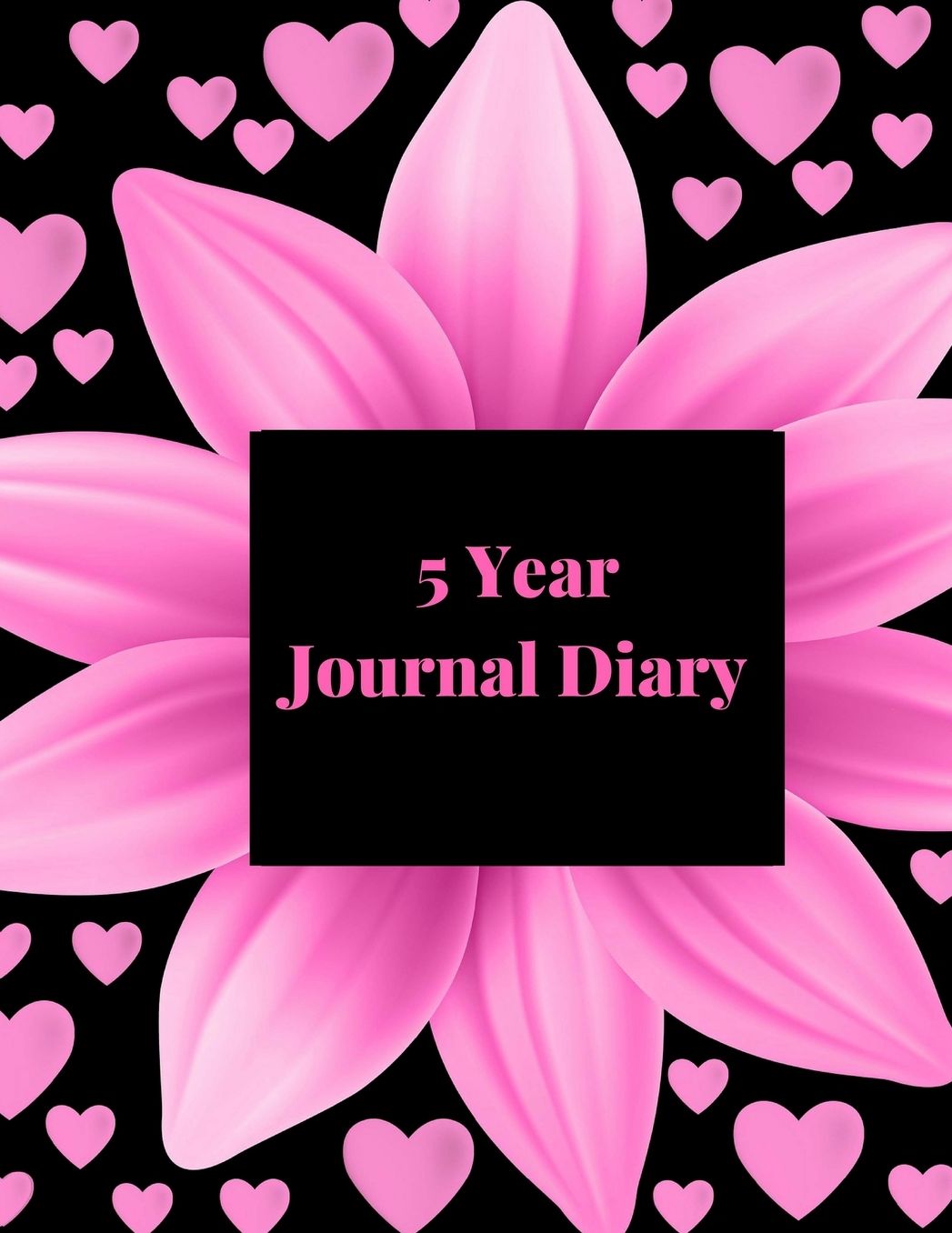 5 Year Journal Diary: A Five Year Memoir, Five Year Journal One Line a Day Journal, Five Year Memory Journal, 8.5x11 Diary, Dated and Lined Book, Petal Theme