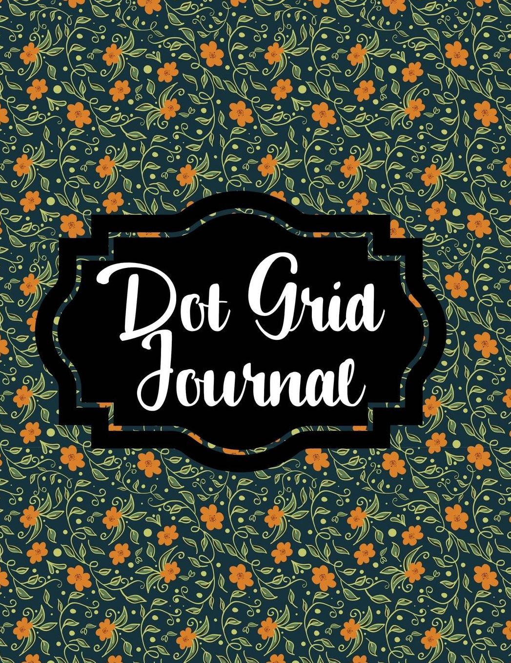 Dot Grid Journal: Floral Print, 200 Pages, Dot Grid, 8.5x11, Matte