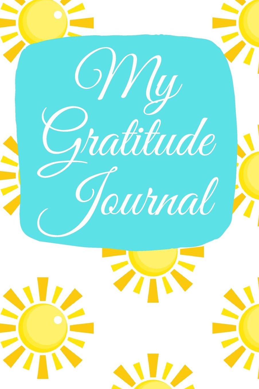 My Gratitude Journal: Monochrome Leaf Yellow Ribbon Count your blessings gratitude practice journal notebook