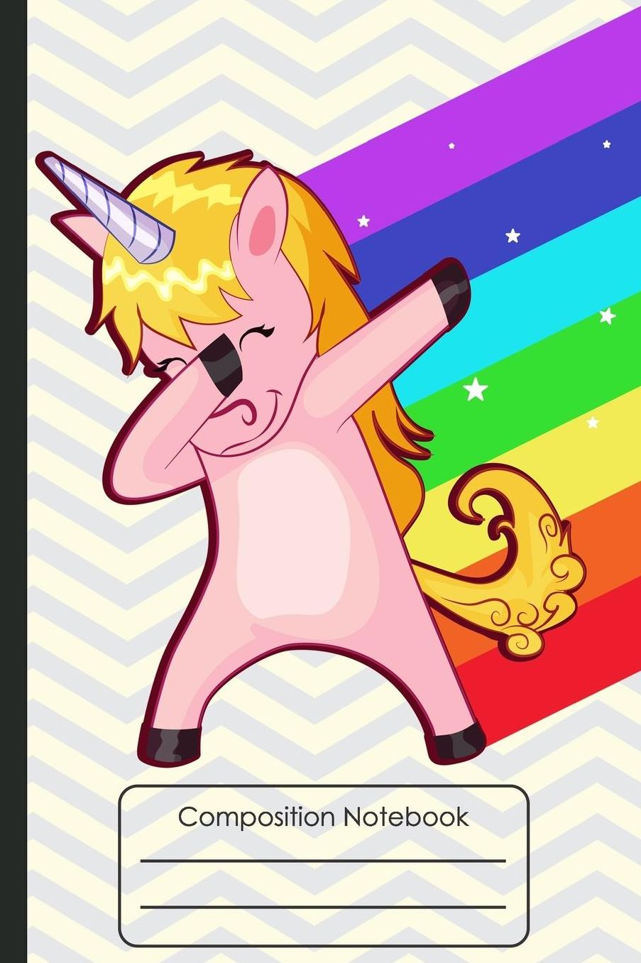 Composition Notebook: Unicorn Wide Ruled School Book Girls Boys