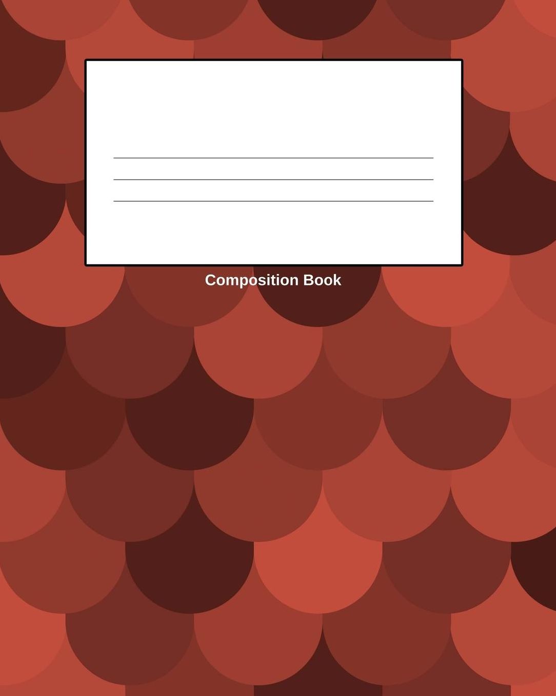 Composition Book: Red Mermaid, College Lined, 8 X 10 110 Paged Composition Book, Notebook