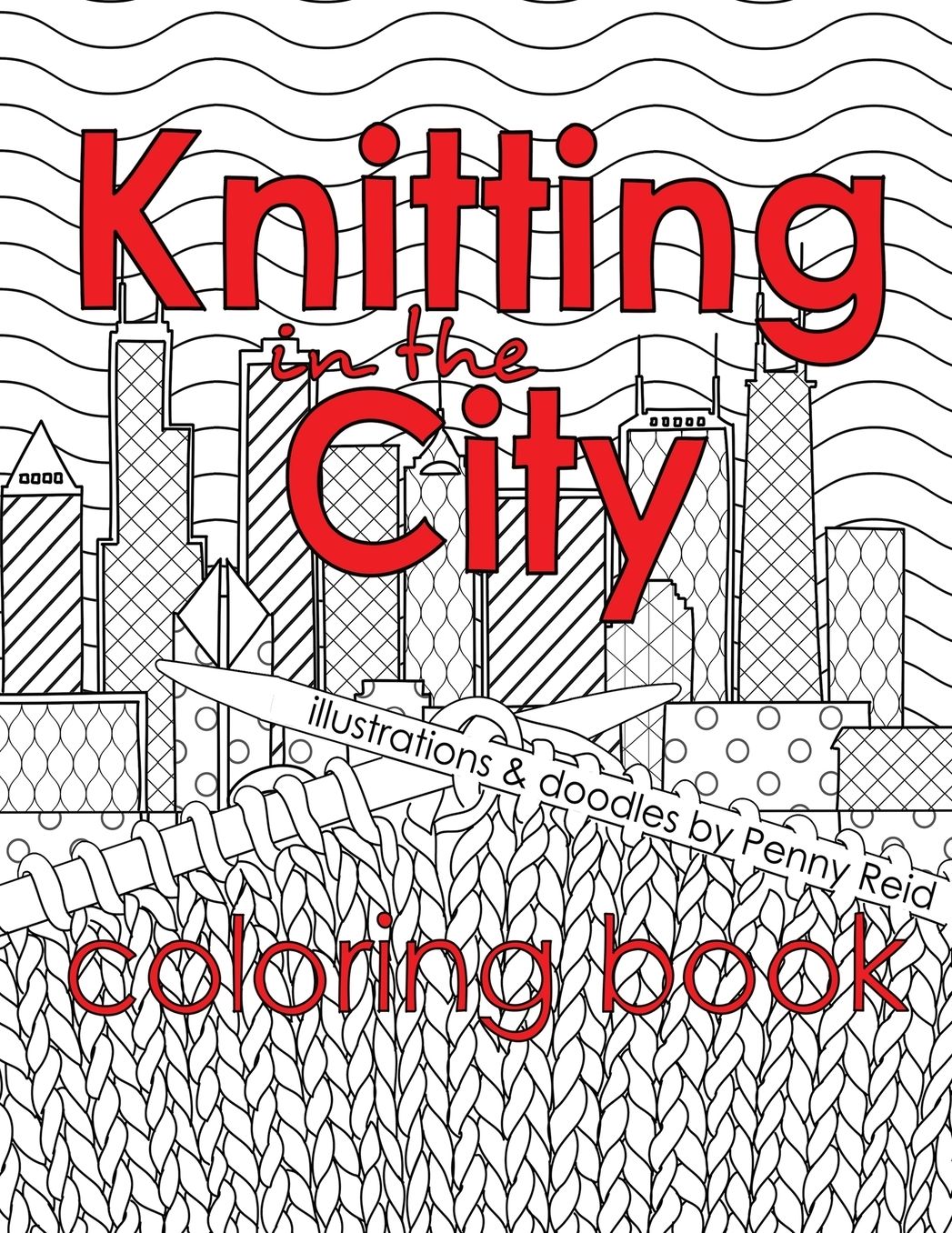 Knitting in the City Coloring Book