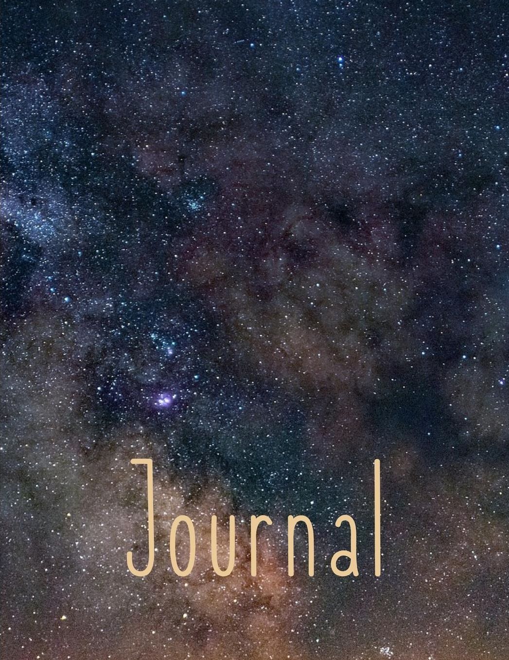 Journal: Milky Way Notebook /Journal 200 lined pages - 8.5 x 11