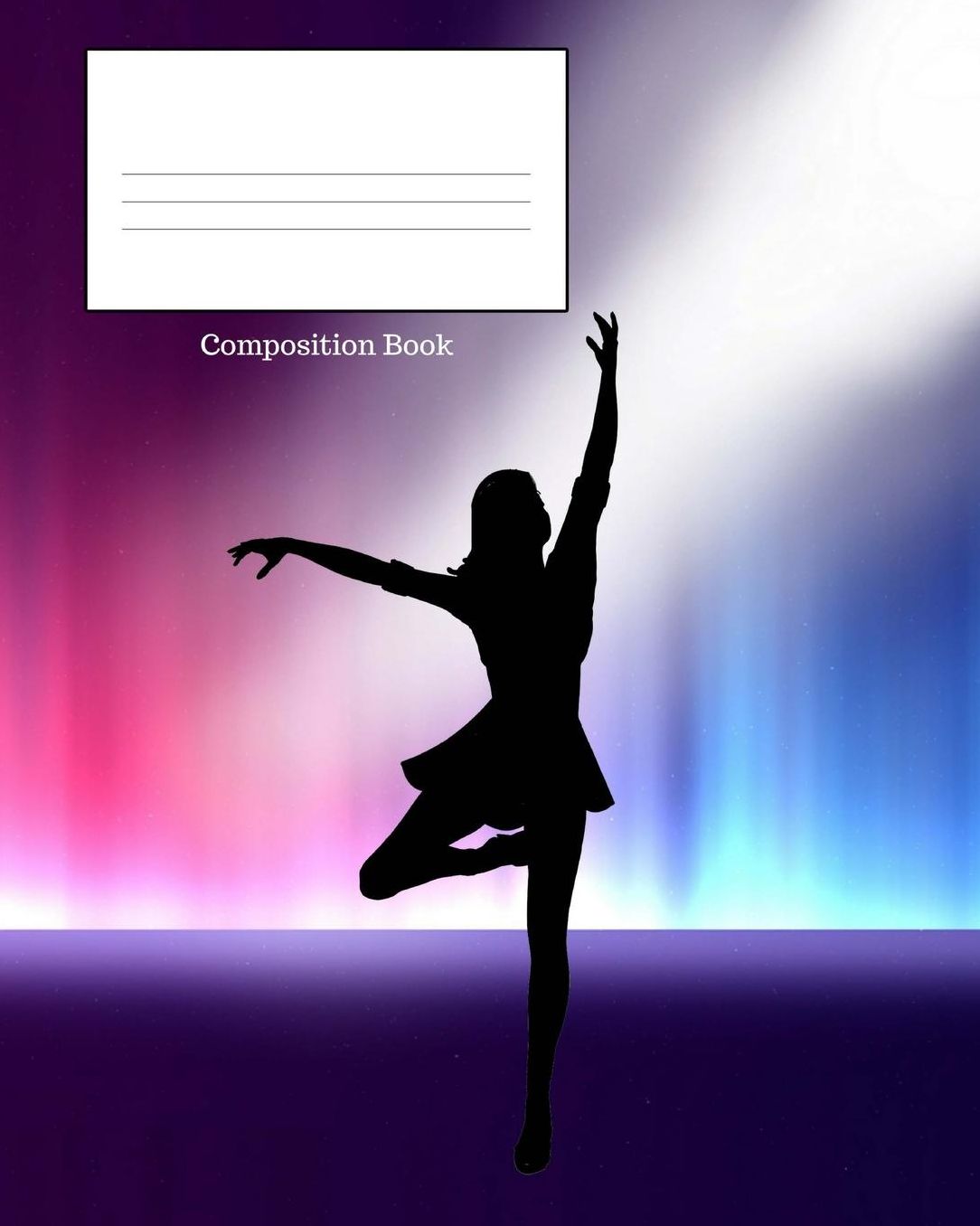 Composition Book: Dancing Lady in Concert, College Lined, 8 X 10 110 Paged Composition Book, Notebook