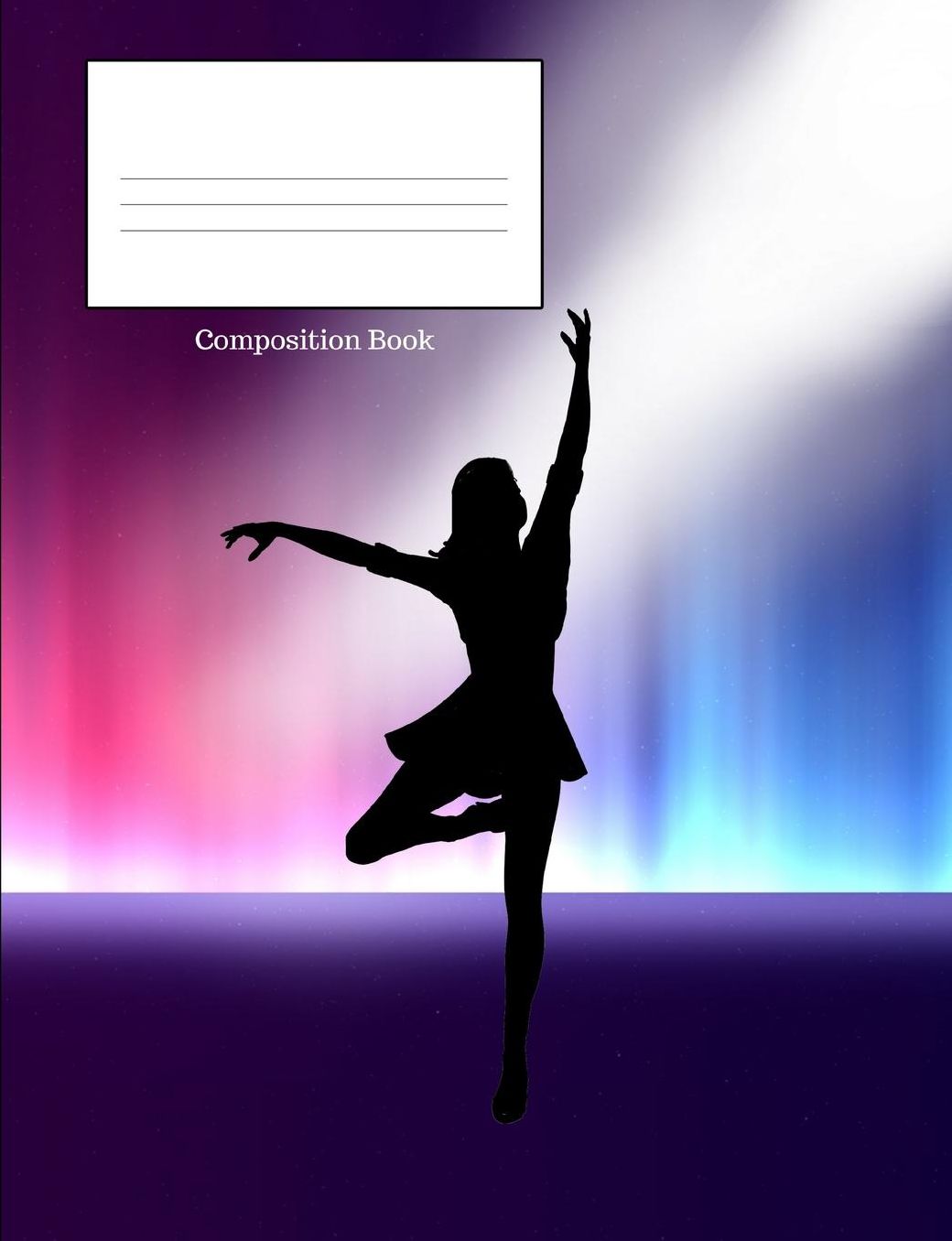 Composition Book: Dancing Lady in Concert, College Lined, 7.44 X 9.69 150 Page Composition Book