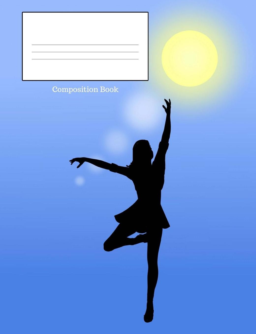 Composition Book: Dancing Lady in Sunlight, Wide Ruled Lined, 7.44 X 9.69 150 Page Composition Book, Notebook
