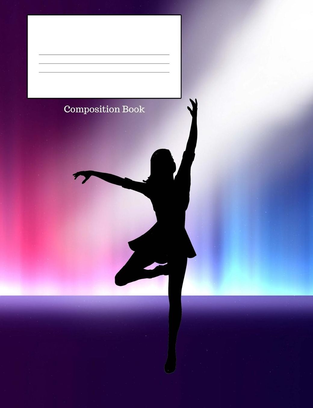 Composition Book: Dancing Lady in Concert, Wide Ruled Lined, 7.44 X 9.69 150 Page Composition Book, Notebook