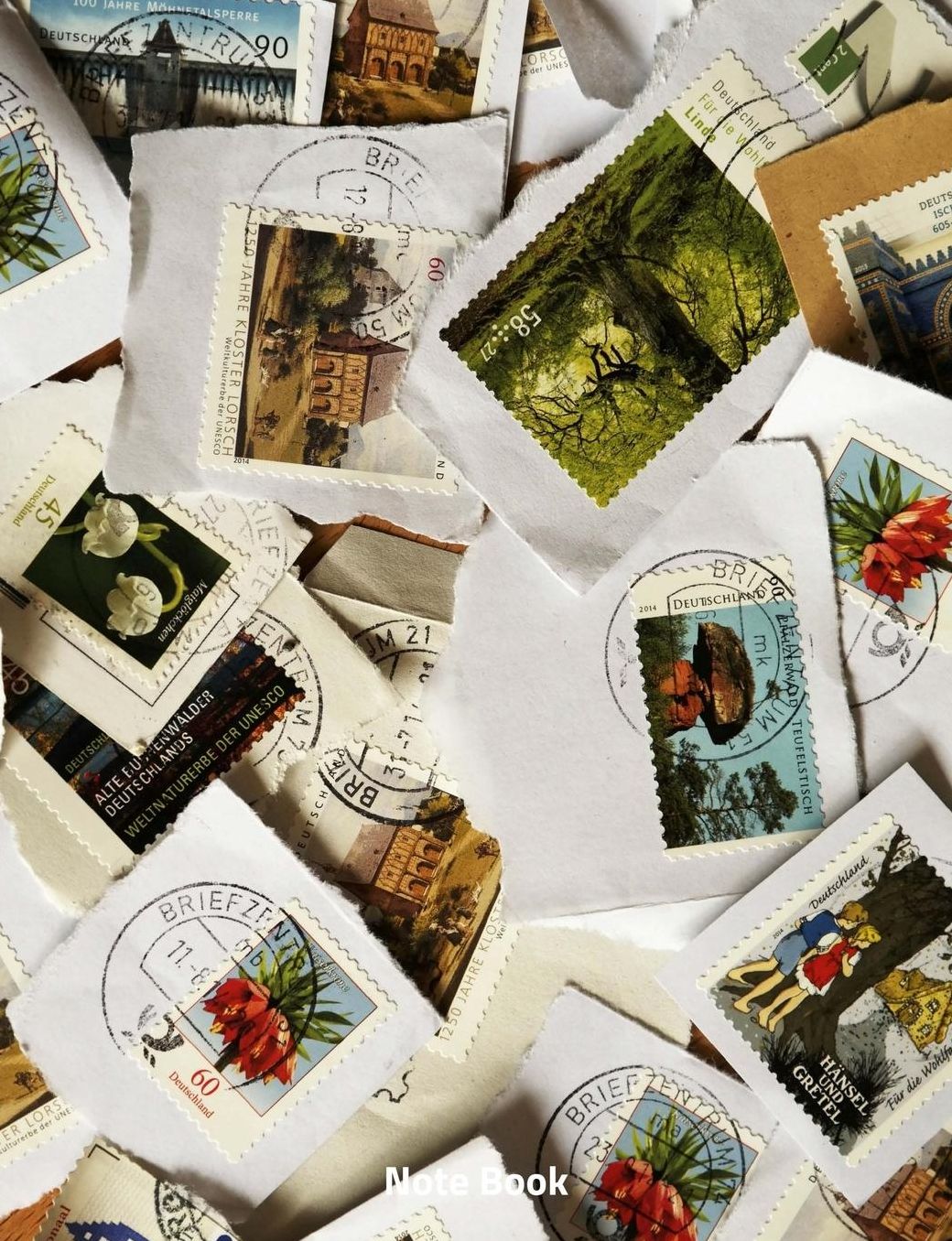 Note Book: The Stamp Collector, Notebook, Wide Lined, 200 Paged 7.44 X 9.69, Philanthropist