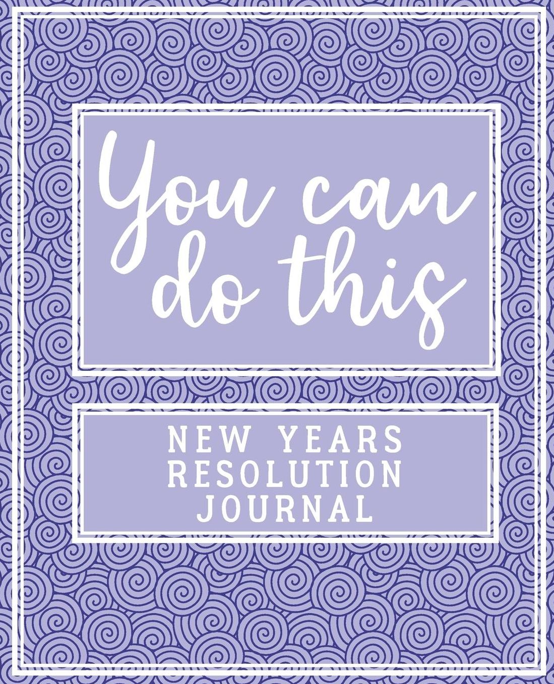 New Years Resolution Journal: Blue Swirls - New Years Resolution Goal Tracking Journal for Self Improvement