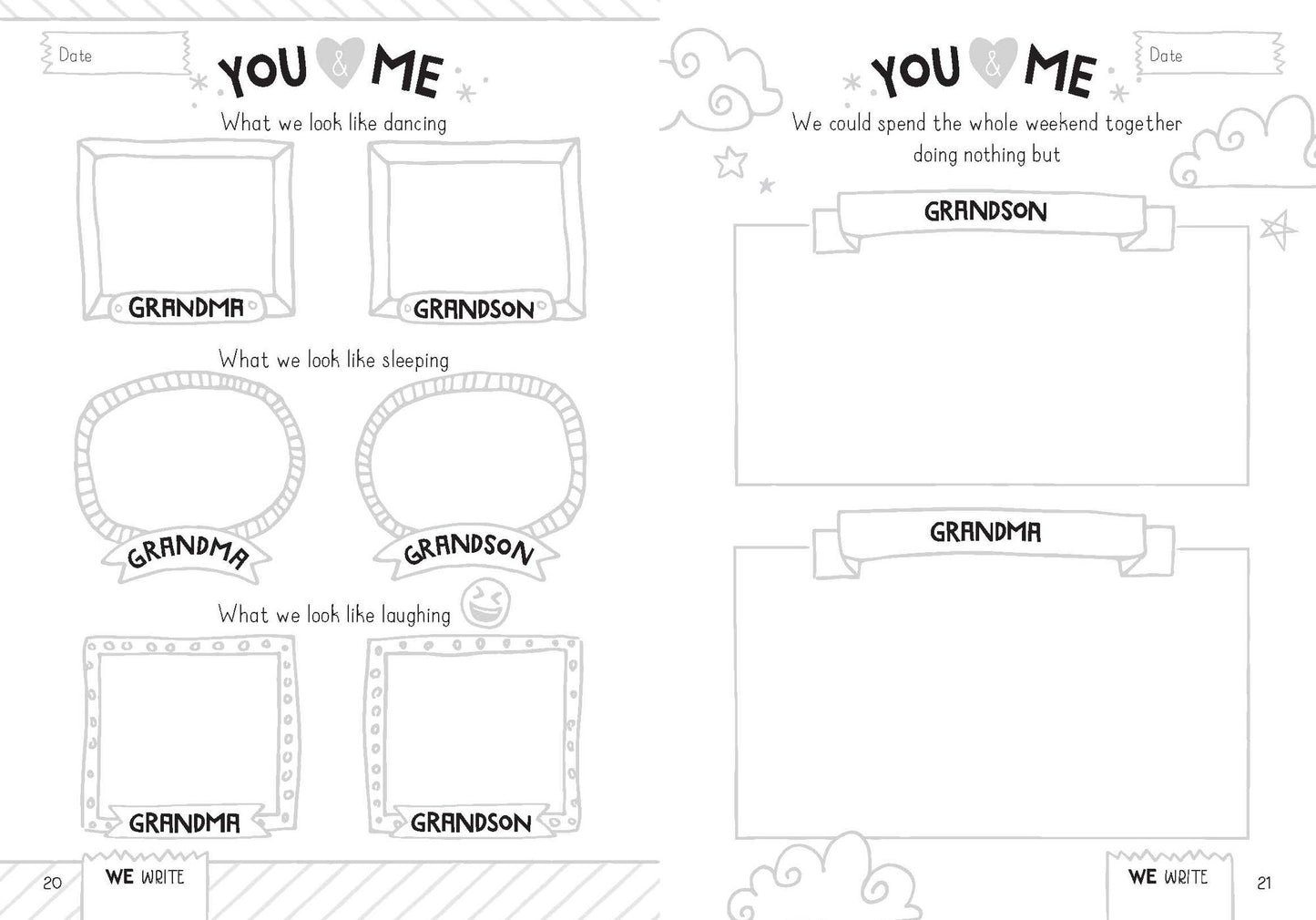 Between Grandma and Me: A Grandmother and Grandson Keepsake Journal