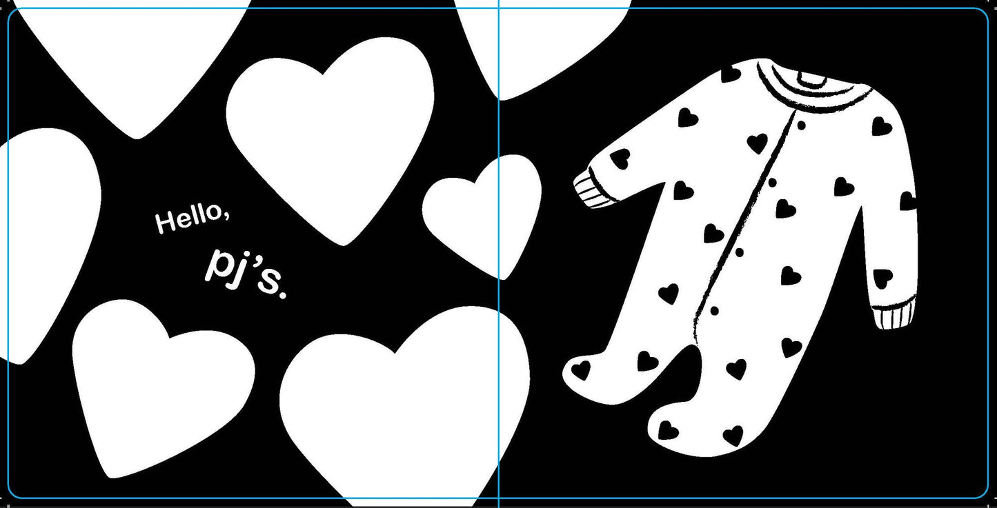 Hello, Bedtime: A Perfect High-Contrast Black-and-White Board Book for a Baby Shower Gift to Newborns and Babies