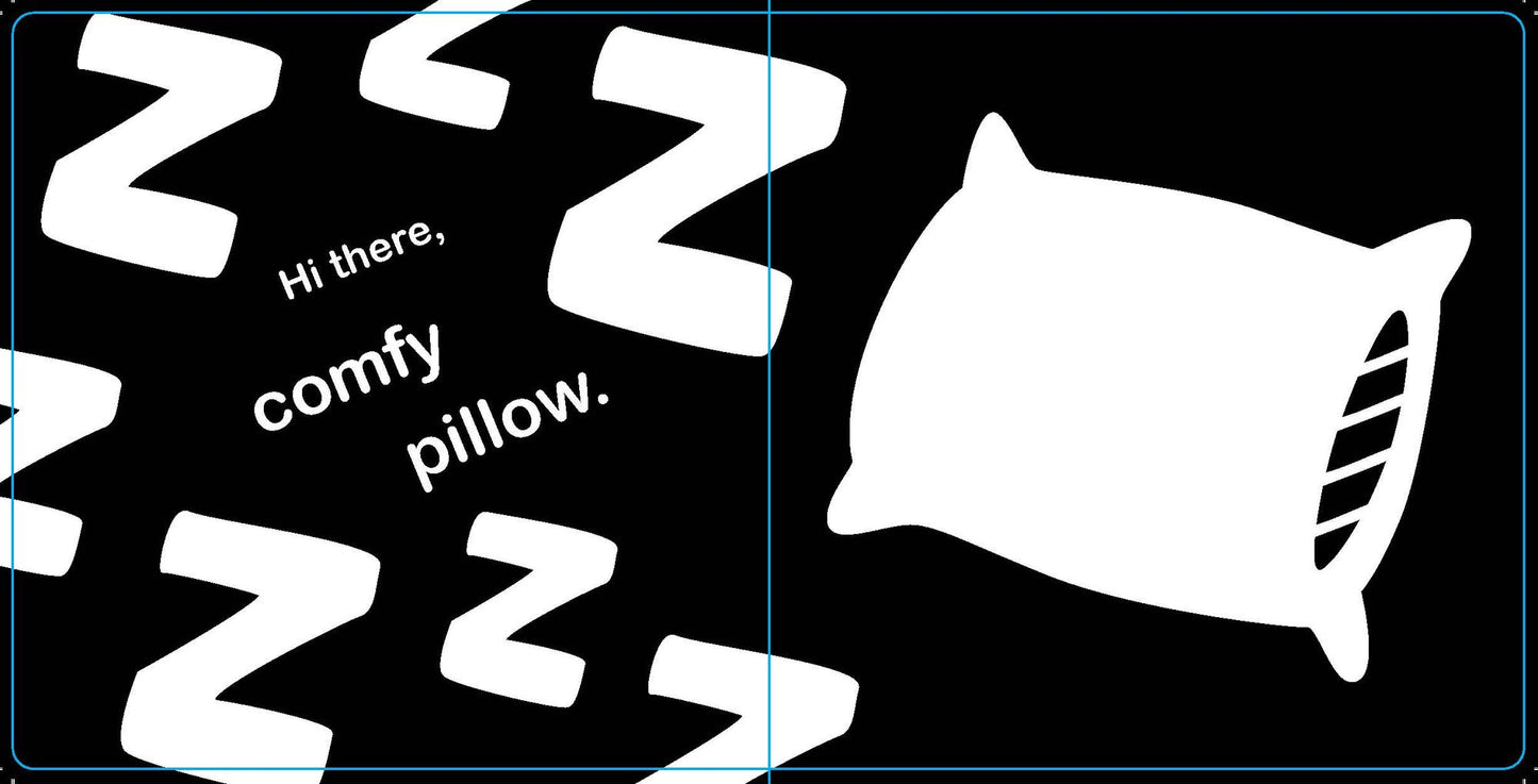 Hello, Bedtime: A Perfect High-Contrast Black-and-White Board Book for a Baby Shower Gift to Newborns and Babies