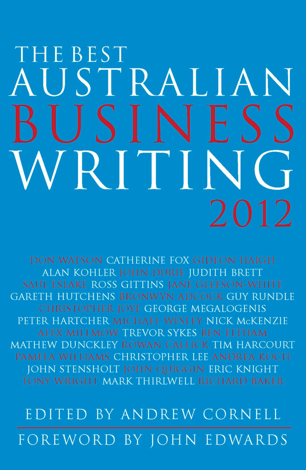 The Best Australian Business Writing 2012