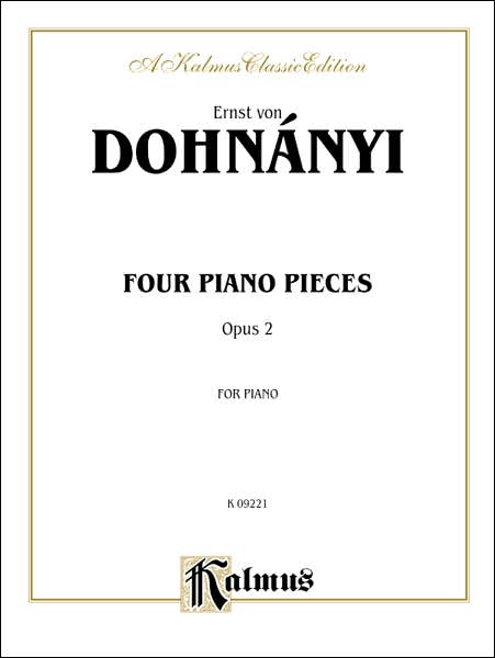 Four Piano Pieces, Op. 2