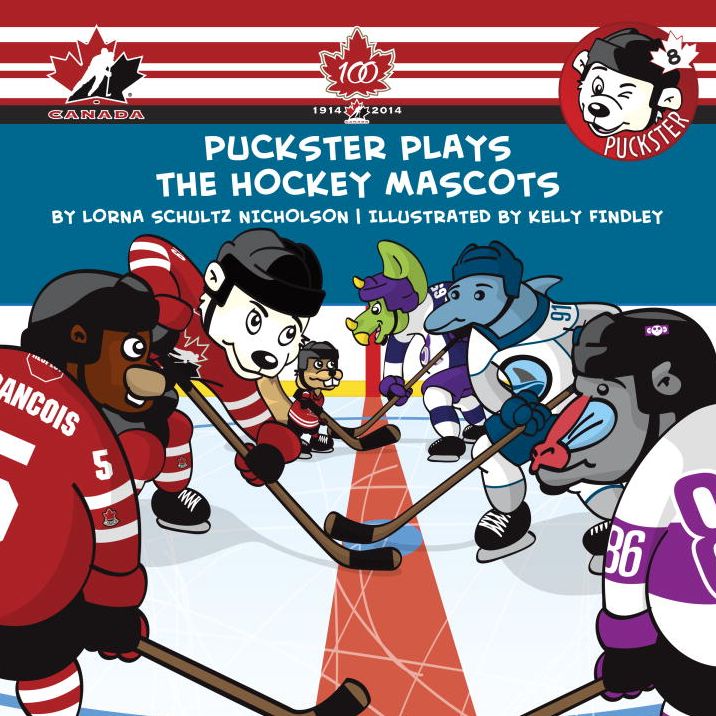 Puckster Plays the Hockey Mascots