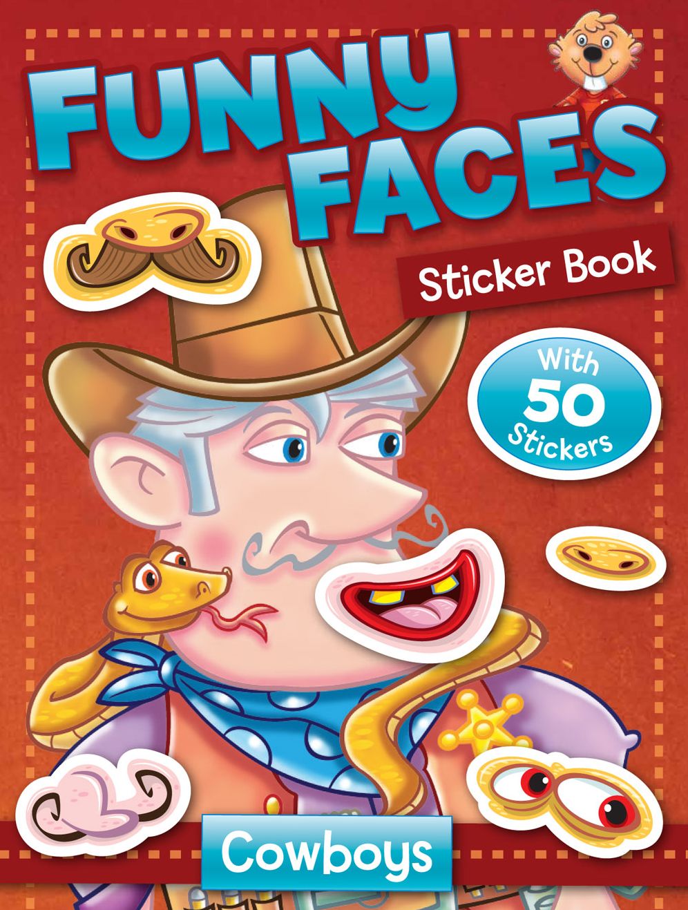 Funny Faces Sticker Book: Cowboys