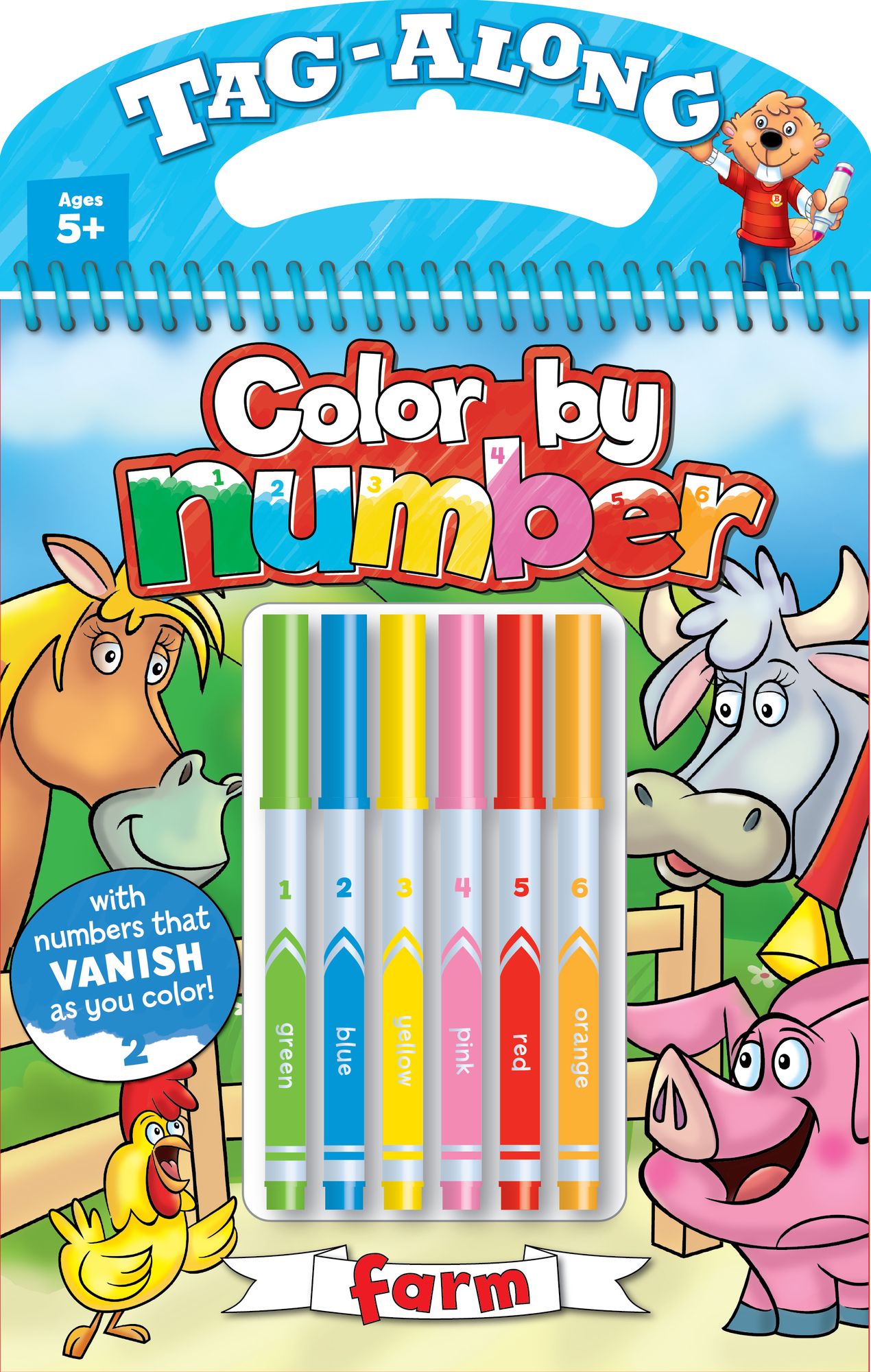 Tag Along Color By Number Farm