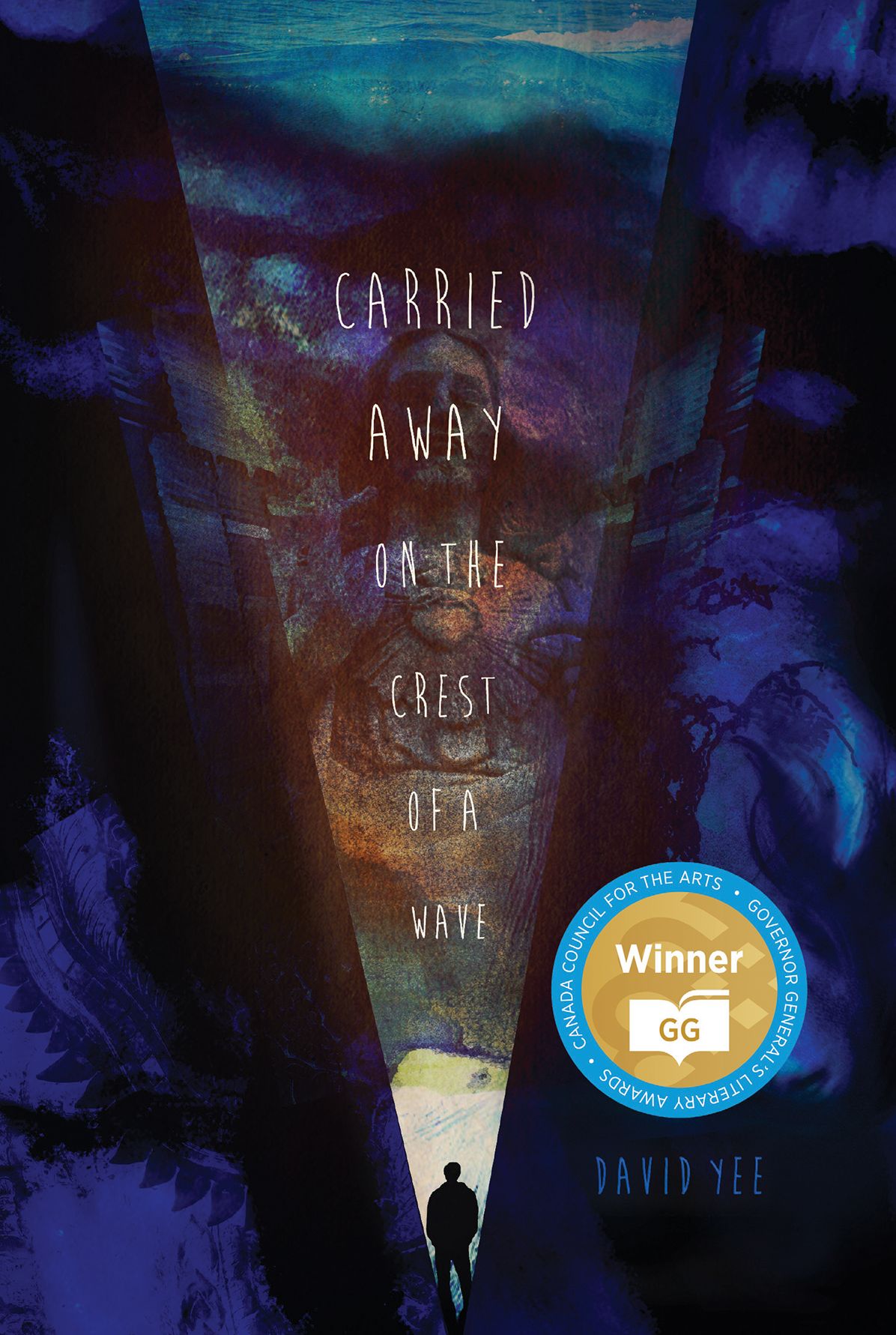 carried away on the crest of a wave