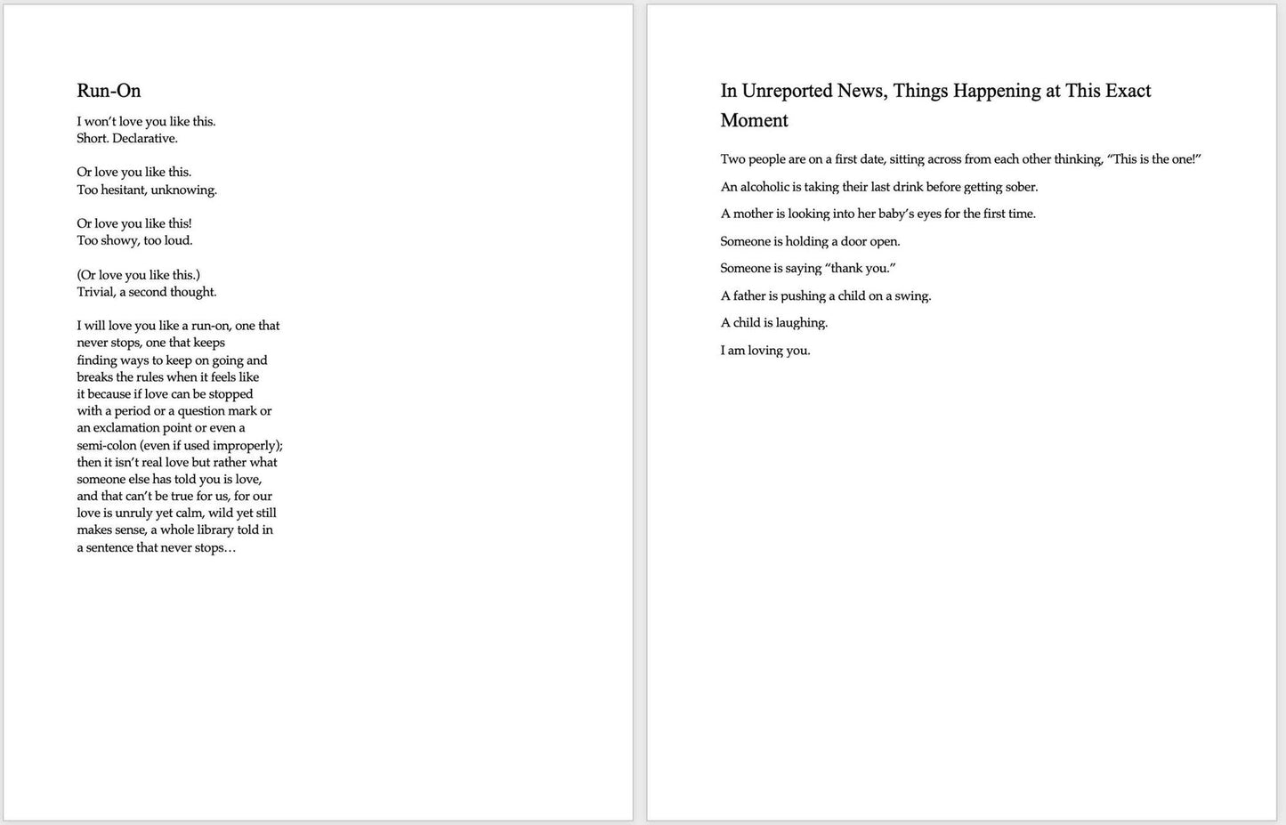 Lovers Exes Soulmates: Poems