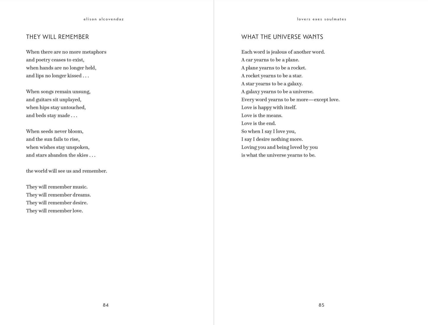 Lovers Exes Soulmates: Poems