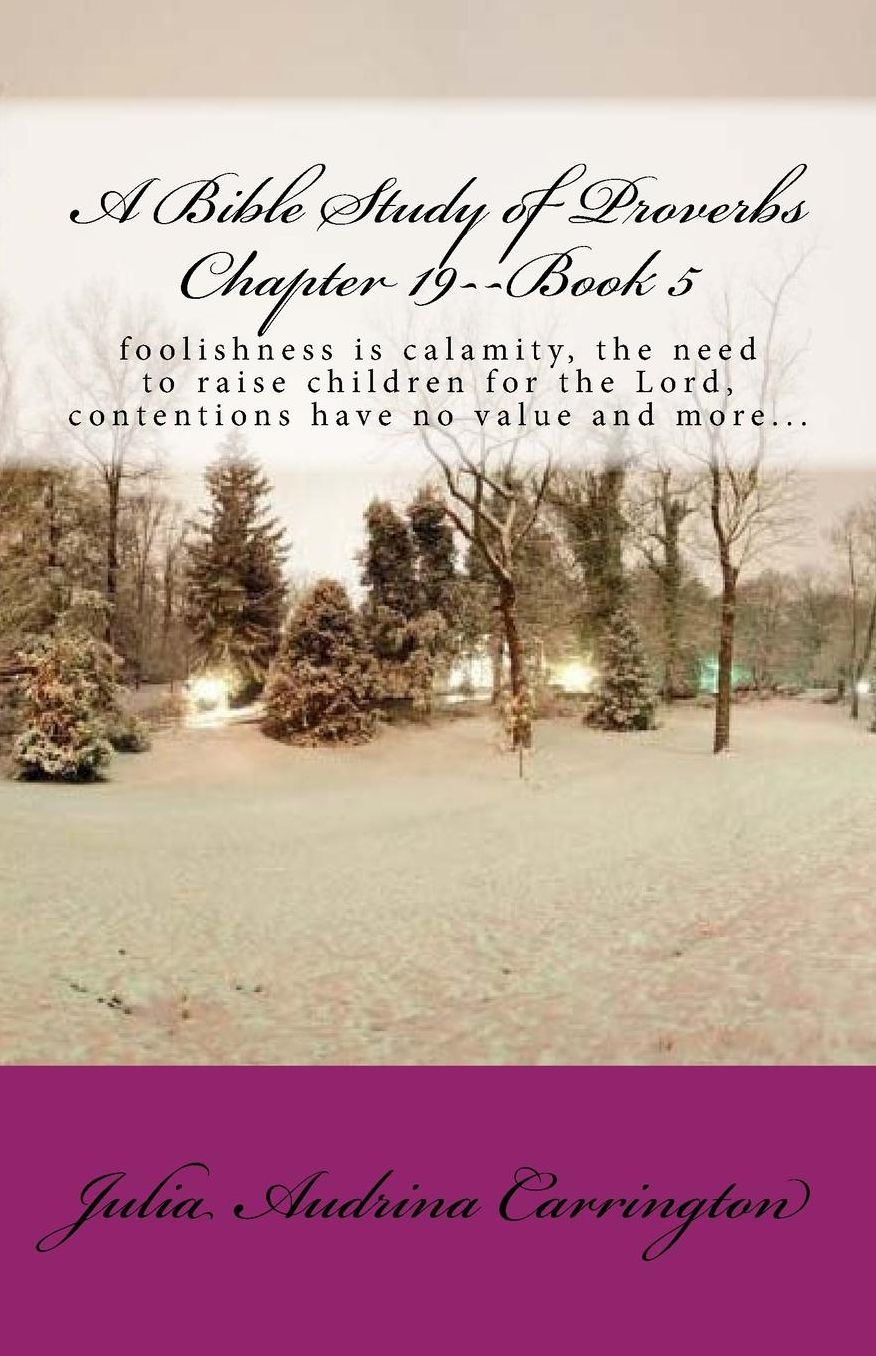 A Bible Study of Proverbs Chapter 19--Book 5