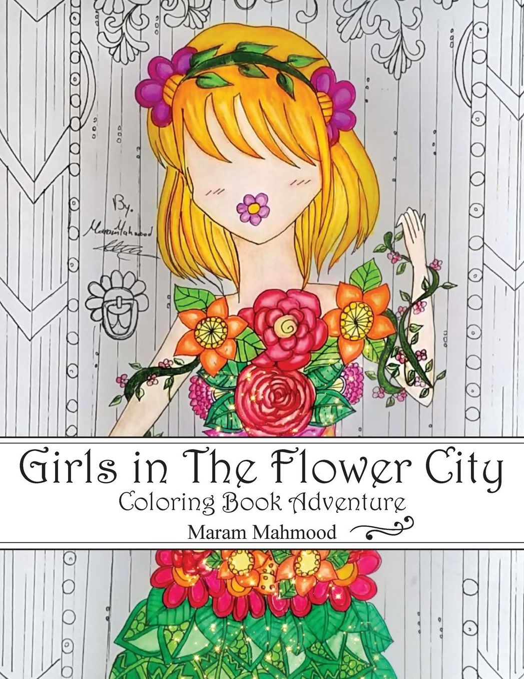 Girls in the Flower City: Coloring Book Adventure