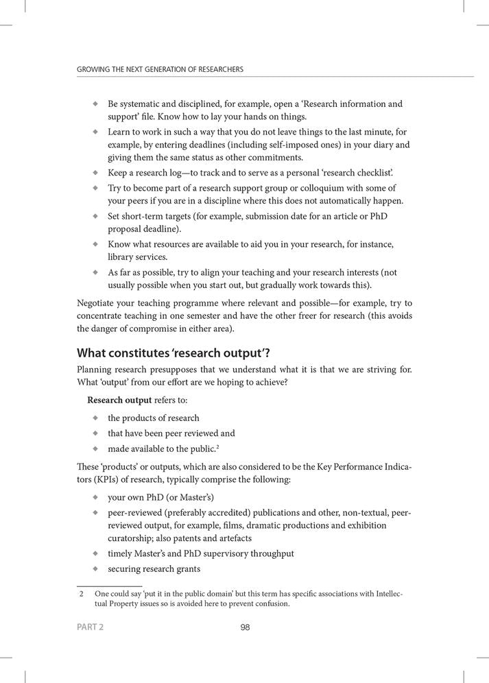 Growing the Next Generation of Researchers: A Handbook for Emerging Researchers and Their Mentors