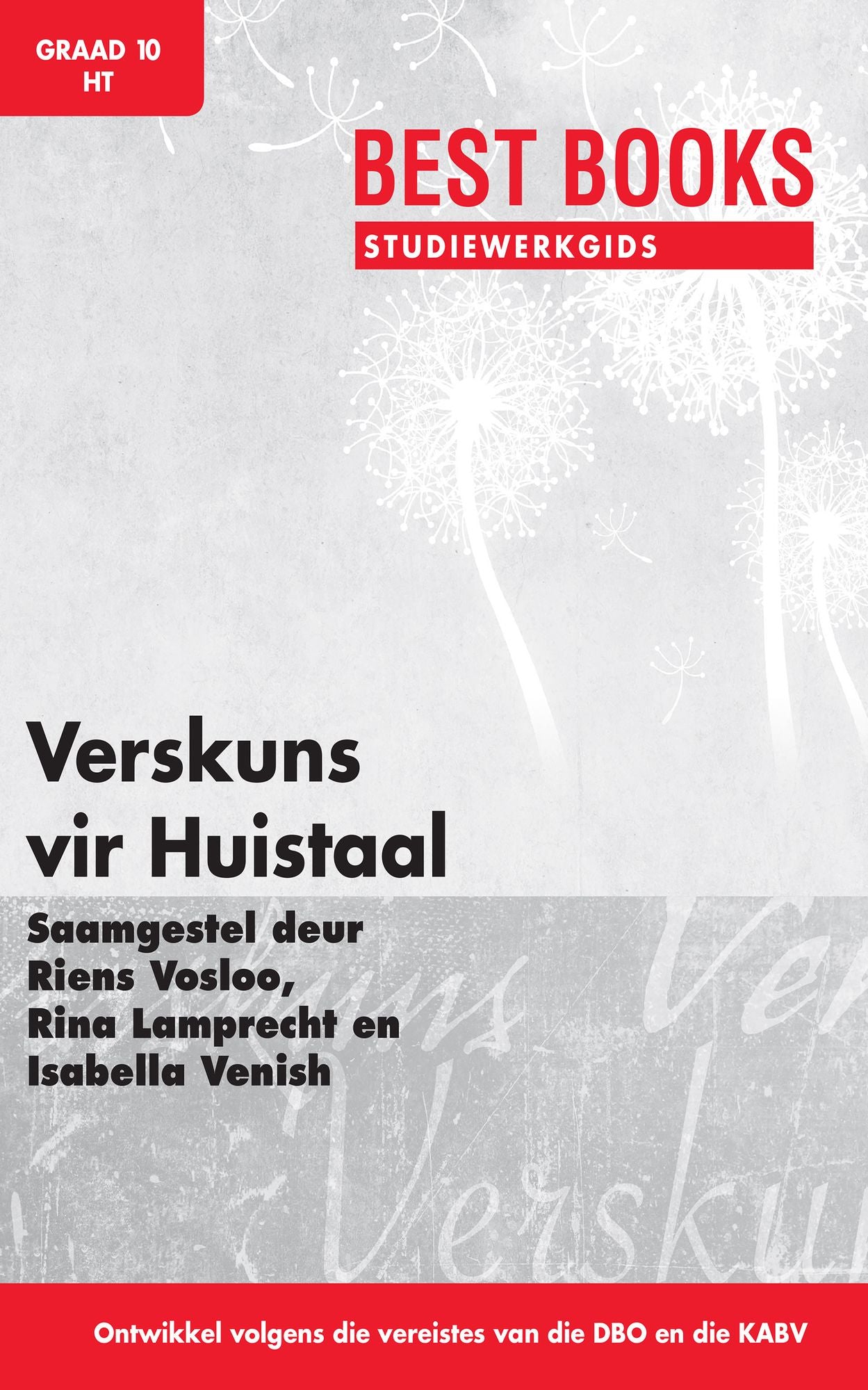 Best Books Studiewerkgids: Verskuns Graad 10 Huistaal