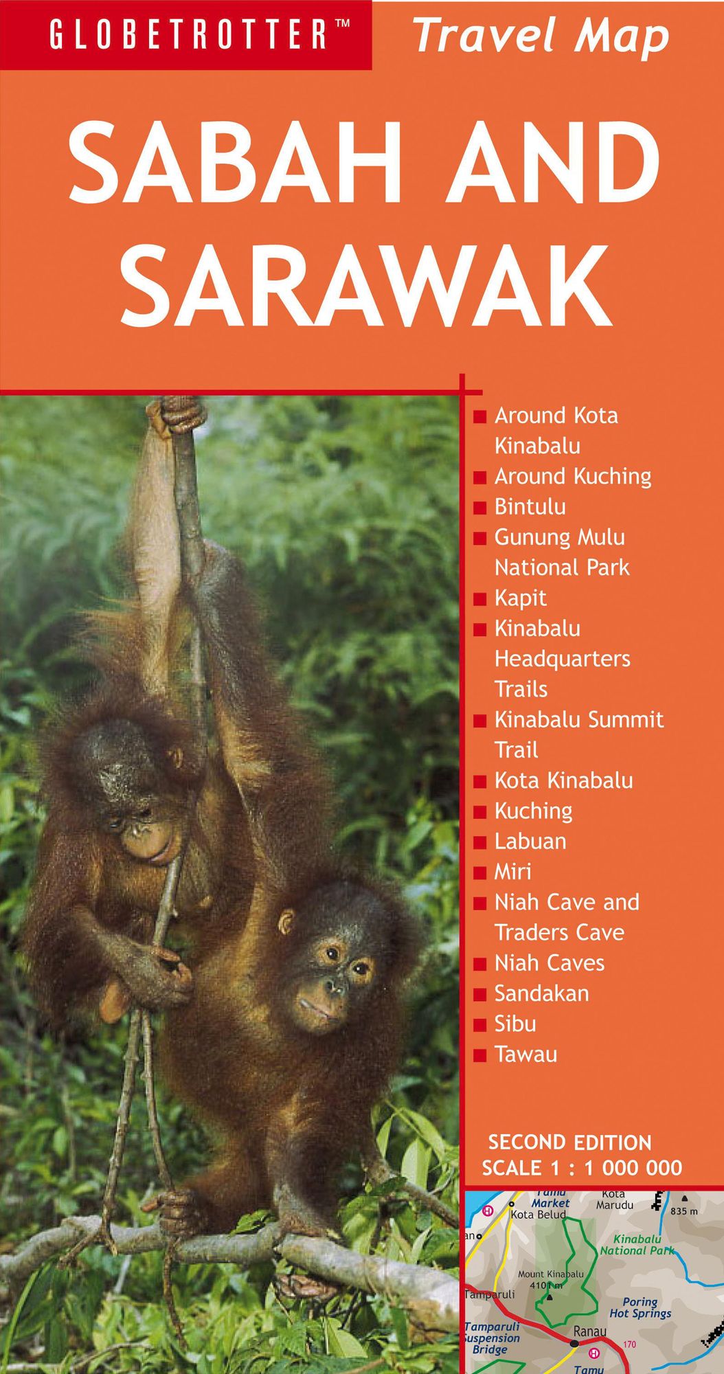Sabah and Sarawak Travel Map