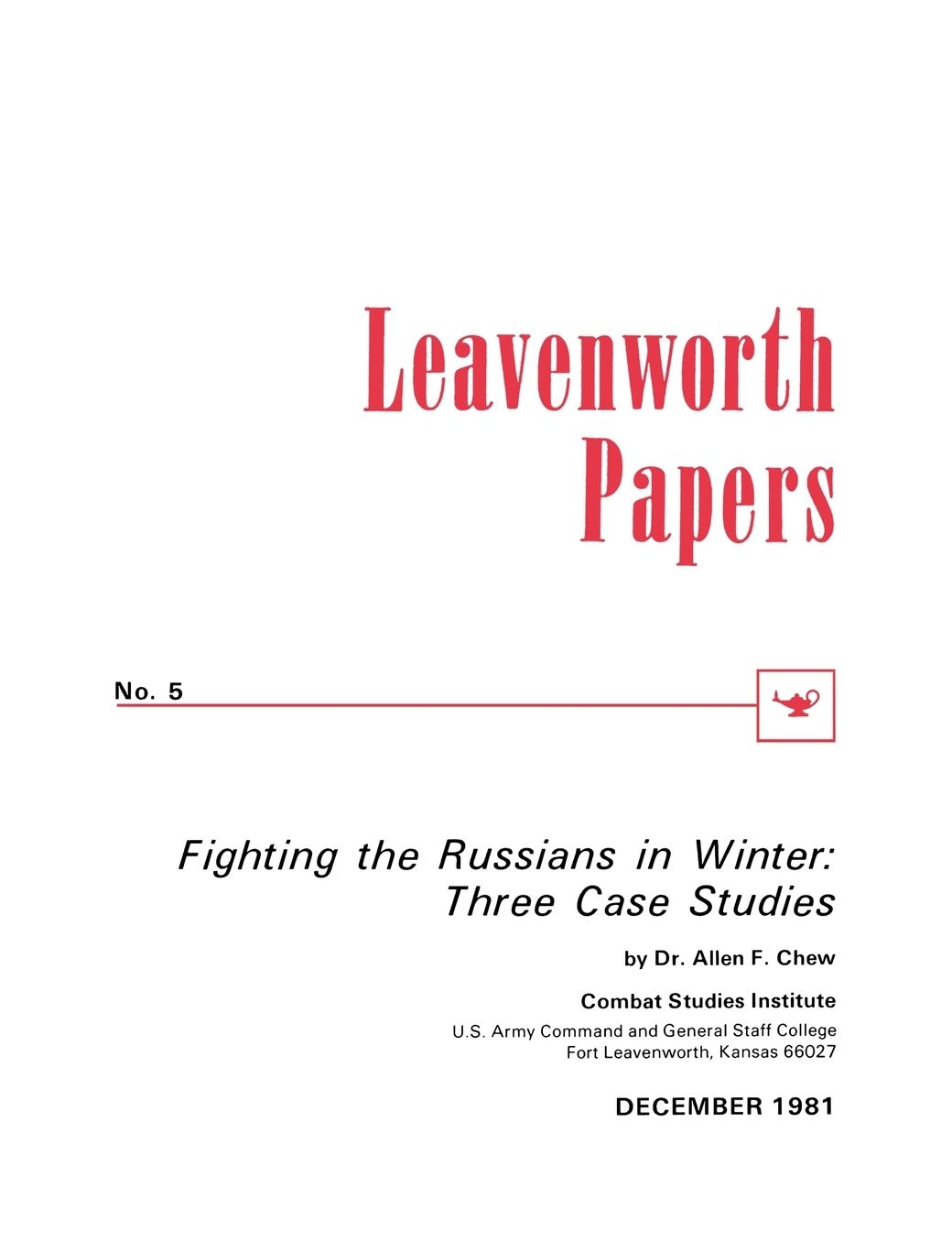 Fighting The Russians In Winter