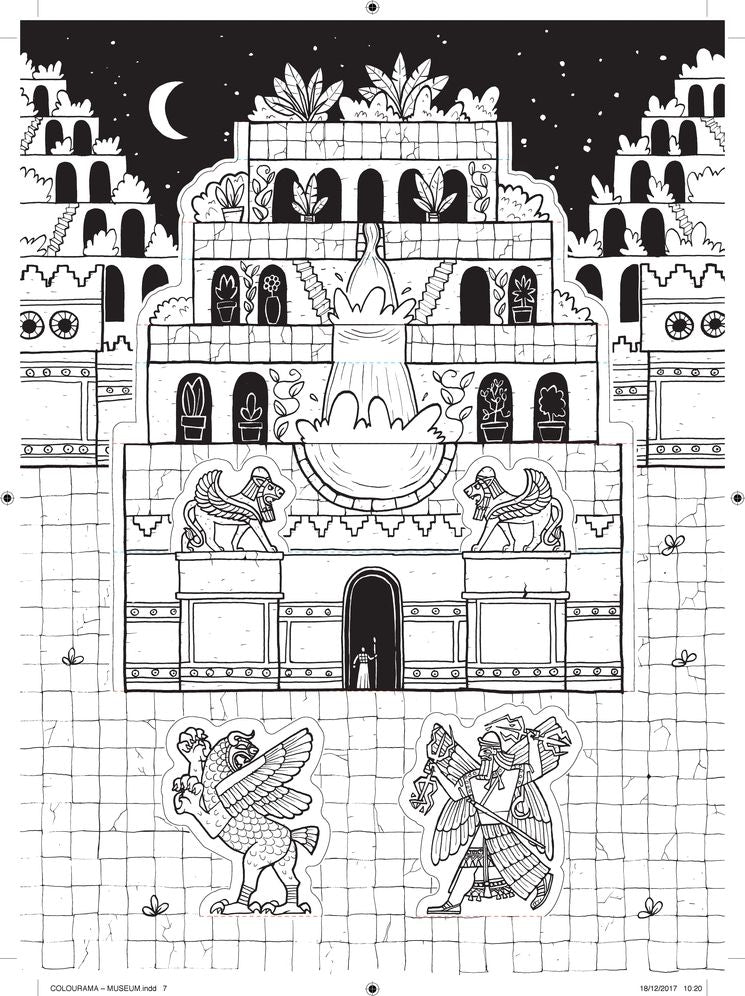 Colourama: Pop Up the Past: 3D Colouring Cards to Create and Complete