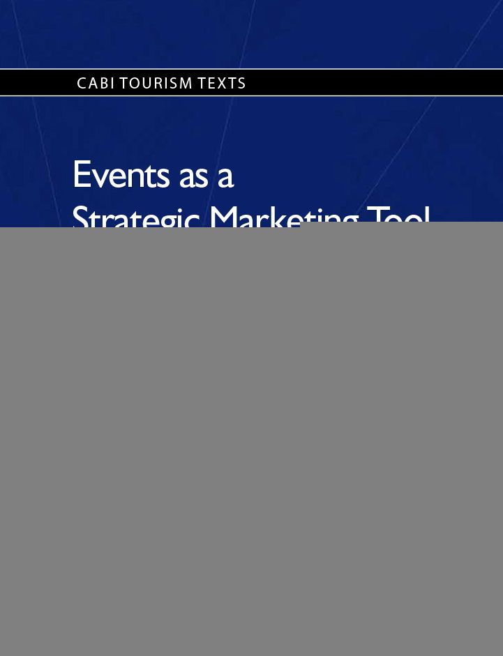 Events as a Strategic Marketing Tool