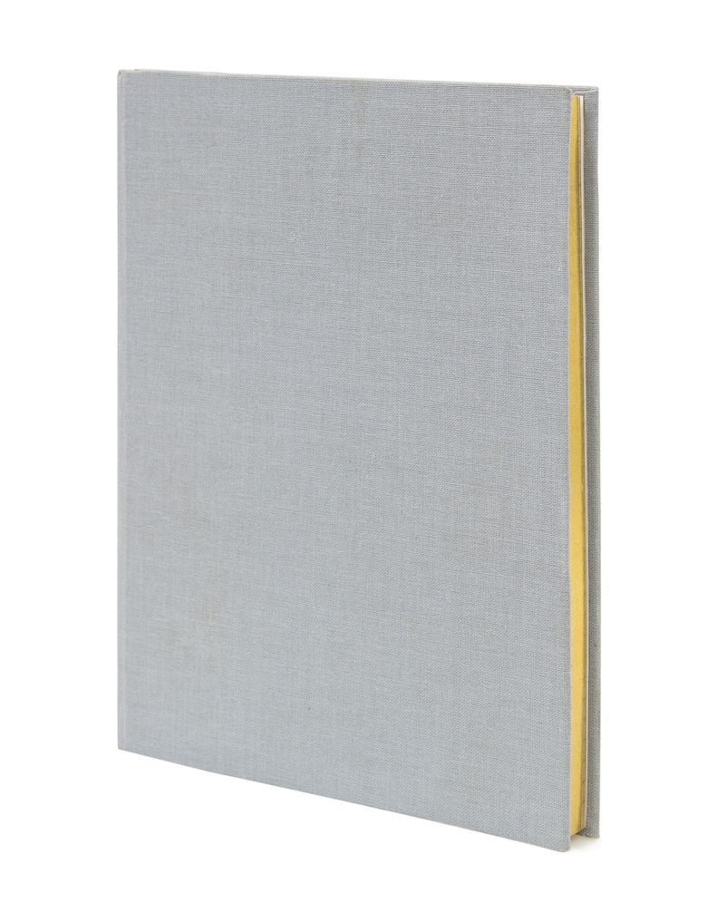 Weskin Lined Cloth Notebook - Grey Medium