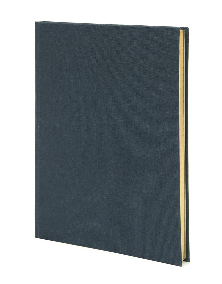 Weskin Lined Cloth Notebook - Navy Blue Medium