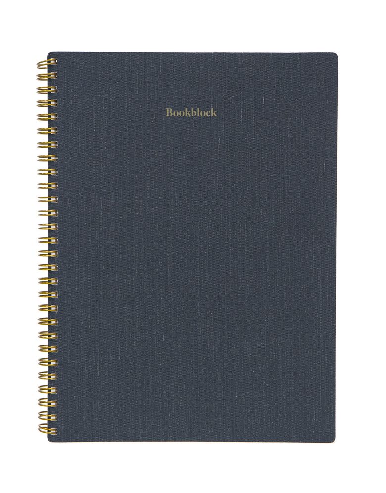 Weskin Wirobound Sketchbook - Navy Blue Large