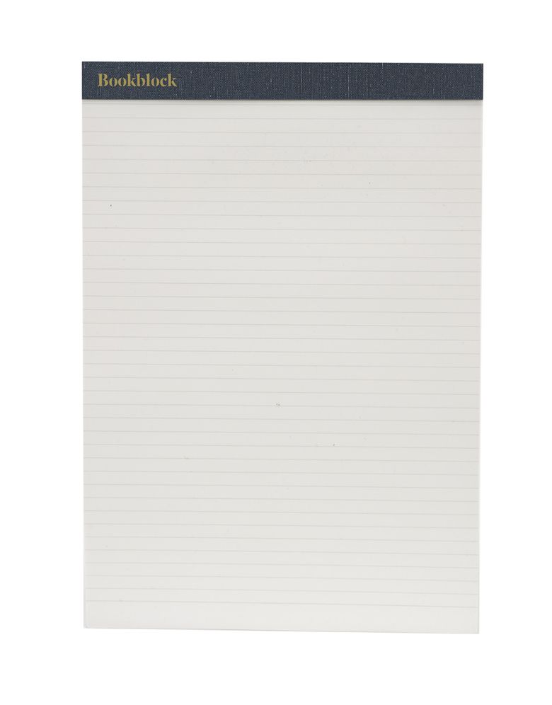 Weskin Lined Notepad - Navy Blue Medium