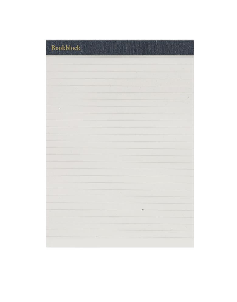 Weskin Lined Notepad - Navy Blue Small