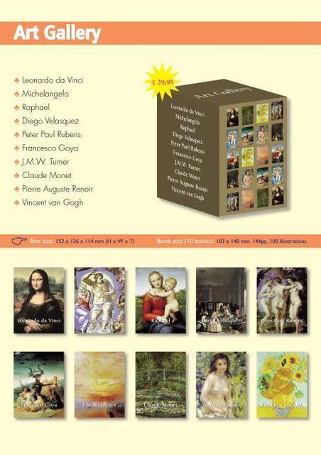Art Gallery: Box with 10 Books Inside