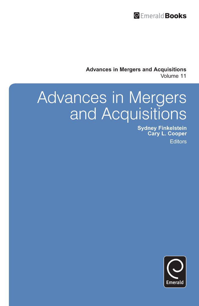 Advances in Mergers and Acquisitions, Volume 11