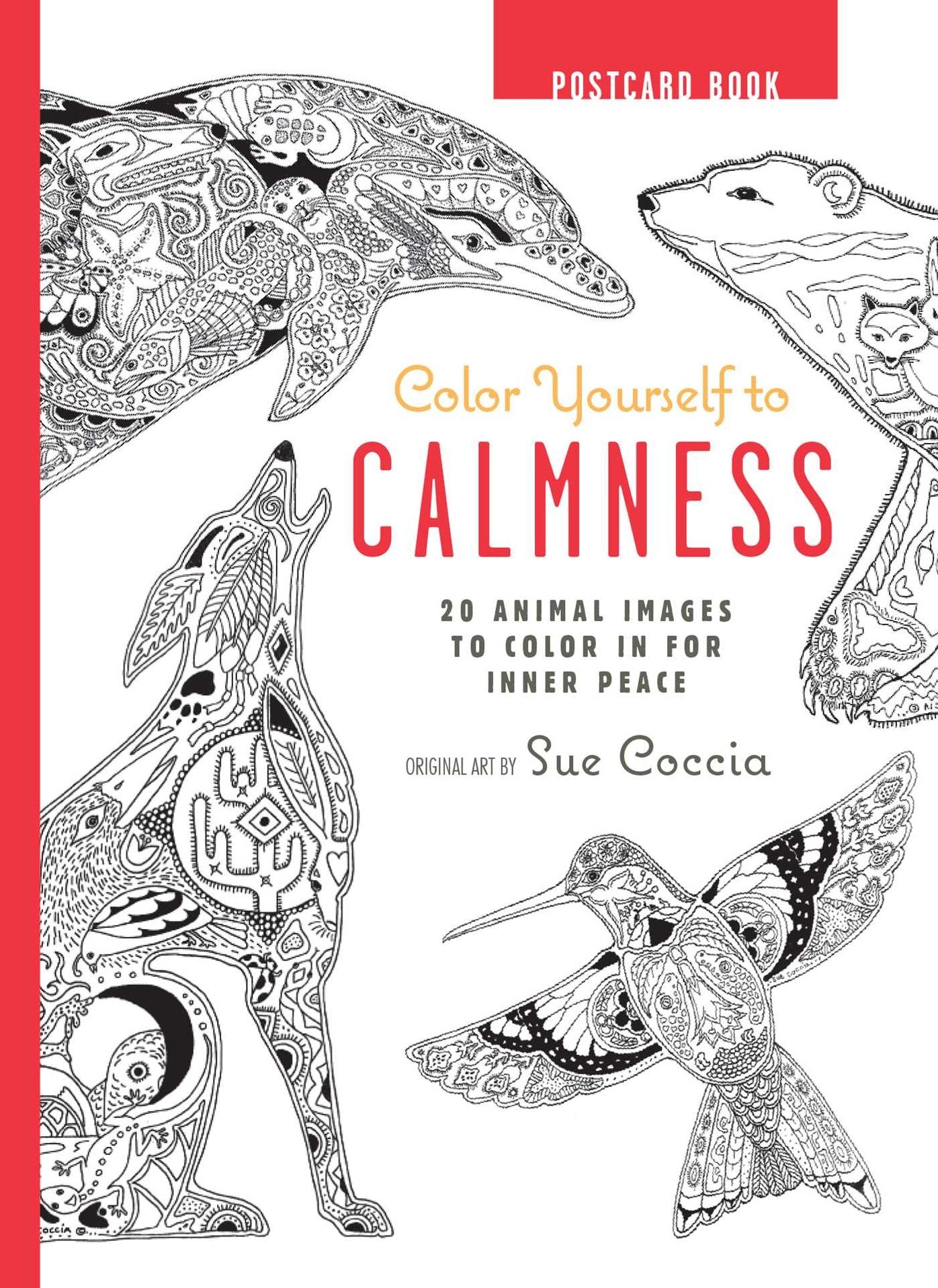 Color Yourself to Calmness Postcard Book 20 Postcards