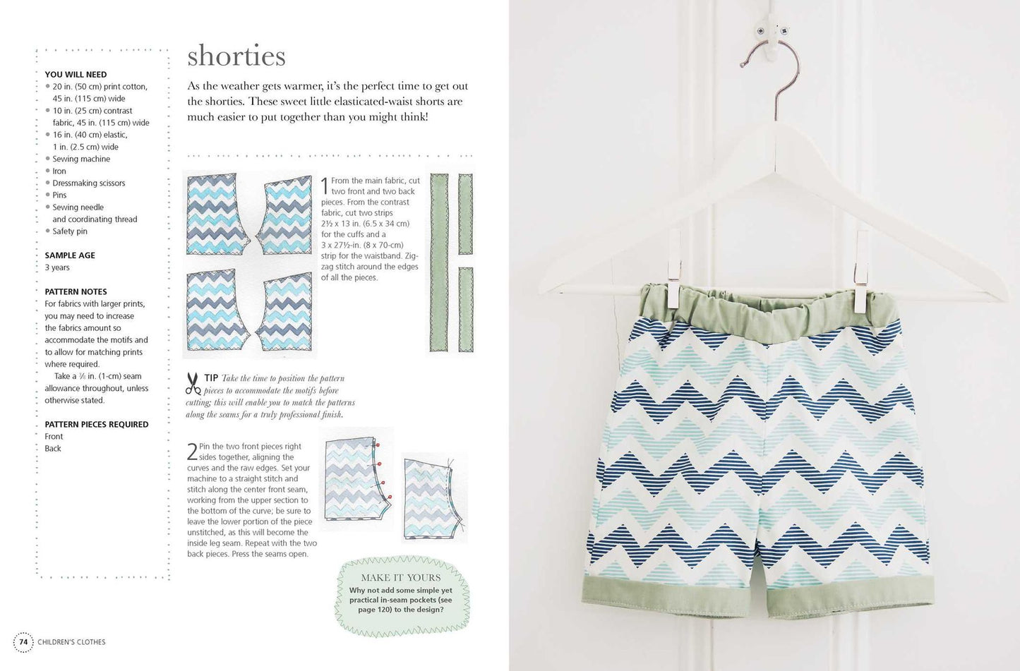 Sewing for Babies and Children: 25 beautiful designs for clothes and accessories for ages 0-5