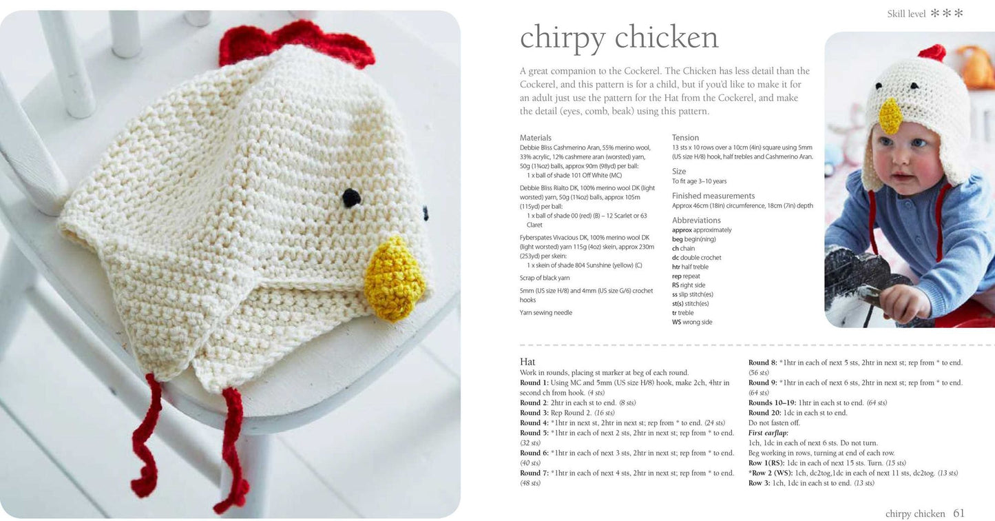 Crocheted Animal Hats: 35 Super Simple Hats To Make For Babies, Kids, and the Young At Heart