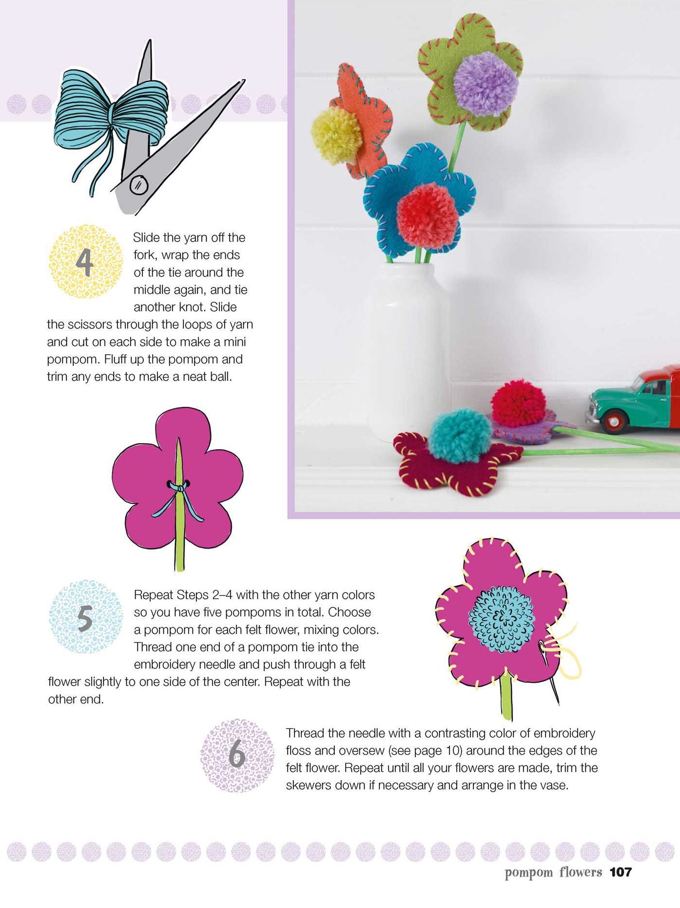 My First Pompom Book: 35 fantastic and fun crafts for children aged 7+