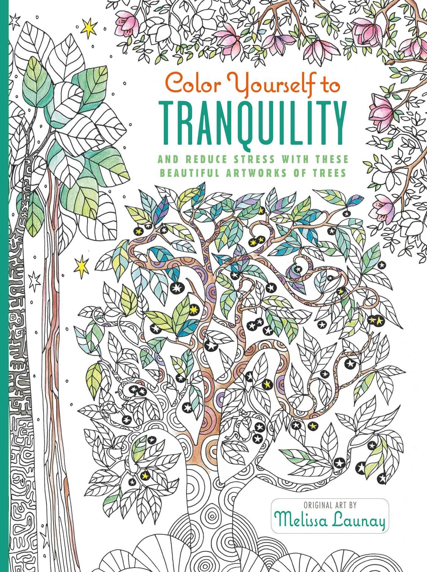 Color Yourself to Tranquility: And reduce stress with these beautiful artworks of trees